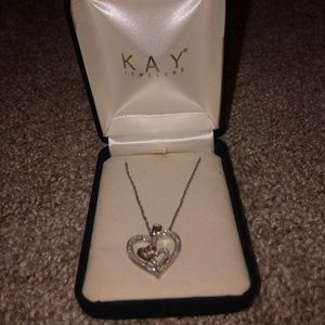 Kay jewelers Double heart necklace